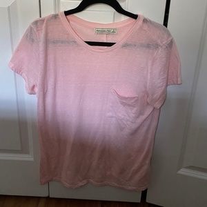 Abercrombie Pink Distressed T Shirt